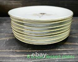 Rosenthal Shadow Rose China 62 Piece Dinner Set Mid-Century Modern Germany