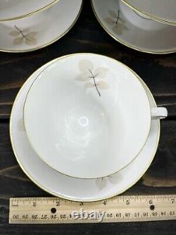 Rosenthal Shadow Rose China 62 Piece Dinner Set Mid-Century Modern Germany