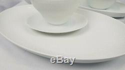 Rosenthal Studio Line Patterned Solid White Fine Dinnerware Set 93 Pieces