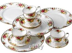 Royal Albert Old Country Roses 12 Piece Dinnerware Set Service For 4 New Boxed