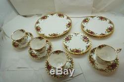 Royal Albert Old Country Roses China Dinnerware 20 Pc Set Service For 4 Excel