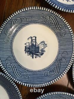 Royal China Currier & Ives Dinnerware Set Plates Bowls Cups Pepper Creamer Sugar