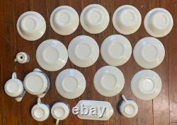 Royal China Currier & Ives Dinnerware Set Plates Bowls Cups Pepper Creamer Sugar