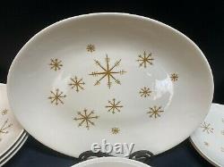 Royal China STAR GLOW Atomic Starburst Lot 18 Pcs Plates Bowls, Platter ++