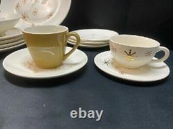 Royal China STAR GLOW Atomic Starburst Lot 18 Pcs Plates Bowls, Platter ++