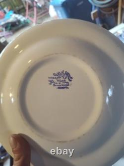 Royal China Willow Ware Blue & White Ceramic Dinner Set Plates Bowls Cups