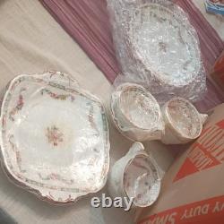 Royal Stafford Floral Bone China Dinner Set Plates Bowls Cups White Multicolor