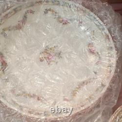 Royal Stafford Floral Bone China Dinner Set Plates Bowls Cups White Multicolor