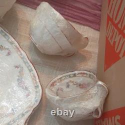 Royal Stafford Floral Bone China Dinner Set Plates Bowls Cups White Multicolor