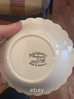 Royal Staffordshire Dinnerware by Clarice Cliff Dessert Bowls Set Of 7