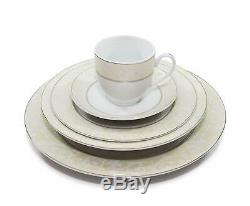 Royalty Porcelain 20pc Florelle Beige Dinnerware Set for 4, Fine Porcelain