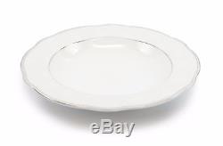 Royalty Porcelain Abigail 57-pc Banquet Dinnerware Set for 8, Bone China