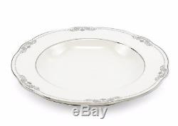 Royalty Porcelain Tamara 57-pc Banquet Dinnerware Set for 8, Bone China