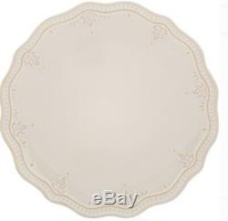Rustic Vintage White Dinnerware Set of 36 Serves 12 Elegance Linen Dishes Plates