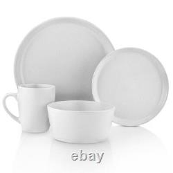 STONE LAIN Dinnerware Set 32-Piece Stoneware in White (Service for Set for 8)