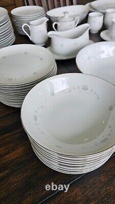 Sango China Dinnerware Service for 12 with Accessory Serving Pieces