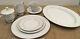Sango China Dinnerware set White Silver Border Service For 15 Holiday Dining