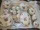Sango China Floral Gold Trim Dinner Set Plates Bowls & Serving Platter
