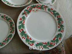 Sango Noel #8401 Dinnerware Set for (12) with5 Serving Pieces Holly Berries