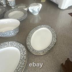 Sango Spanish Lace 3757 China Dinner Service Set Plates Cups Platter Bowl