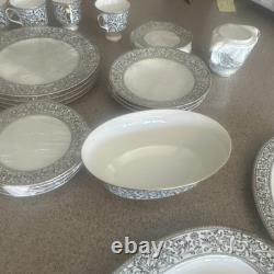 Sango Spanish Lace 3757 China Dinner Service Set Plates Cups Platter Bowl