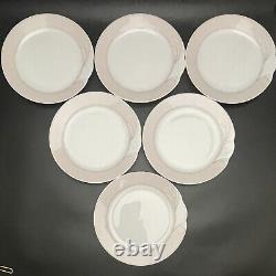 Schirnding Porcelain Art Deco Wave & Shell Dinnerware for 6 1974-1989 Germany