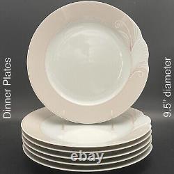 Schirnding Porcelain Art Deco Wave & Shell Dinnerware for 6 1974-1989 Germany