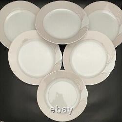 Schirnding Porcelain Art Deco Wave & Shell Dinnerware for 6 1974-1989 Germany