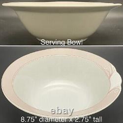 Schirnding Porcelain Art Deco Wave & Shell Dinnerware for 6 1974-1989 Germany