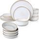 Seashell White 16-Piece Dinnerware Set for 4 Durable & Elegant Design