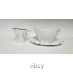 Seltmann Weiden Bavaria Monika Vintage Gold Rims Rare 64 PC Dinnerware China Set