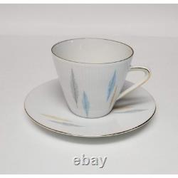 Seltmann Weiden Bavaria Monika Vintage Gold Rims Rare 64 PC Dinnerware China Set