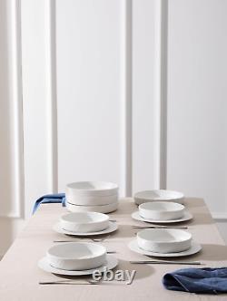 Senso 12-Piece Dinnerware Set New Bone China, Plates and Bowls Sets, Dish Set fo