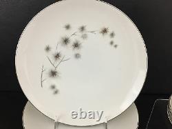 Service for 4, CREATIVE fine china #1014 dinnerware set Japan 1960's Starburst