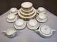 Service for 6 Lenox American Belleek Parian Ware Dinnerware, 86B Ivory Gold Rim