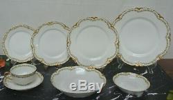 Service for One 8 Pieces Haviland Limoges Schleiger 98 Clover Leaf Dinnerware