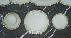 Service for One 8 Pieces Haviland Limoges Schleiger 98 Clover Leaf Dinnerware