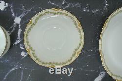 Service for One 8 Pieces Haviland Limoges Schleiger 98 Clover Leaf Dinnerware