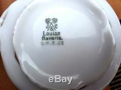 Set 29 Pcs 1902 Antique Louisa Bavaria Jaeger Dinnerware 7 PLATE CUPS BOWLS