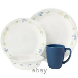 Set Dinnerware 16 Piece Dishes Plate Mug Dinner Service Garden Country Style