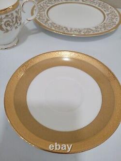 Set Of 4 Noritake Summit Gold China 5 Piece Place Settings New Unboxed