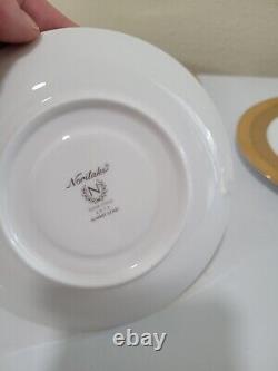 Set Of 4 Noritake Summit Gold China 5 Piece Place Settings New Unboxed