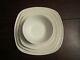 Set Of12 White Porcelain Heavy Square Dinnerware Plates By Home Essentials