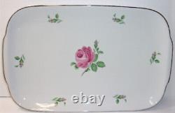 Set of 81-Pc Hutschenreuther Pink Rose Bone China Dinnerware for 12, Germany