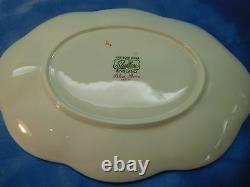 Shelley Blue Rock Flowers Dainty Gravy Bowl And Under Plate 13591 Blue Trim