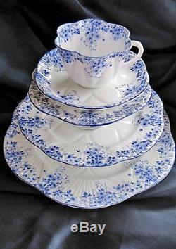 Shelley Dainty Blue 5 pc Place Setting STORE CLOSING 12 % OFF HURRY