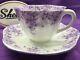 Shelley Dainty Purple Daisy 051/35 Cup And Saucer Purple Trim Very Rare