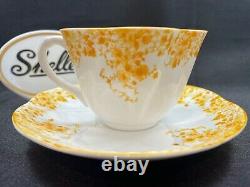 Shelley Dainty Yellow 51/y Cup And Saucer Yellow Trim Rings