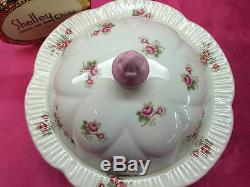 Shelley Rose Spray Butter Dish # 13545