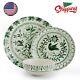 Sicily Green 12 Piece Dinnerware Plate Bowl Set, Service for 4